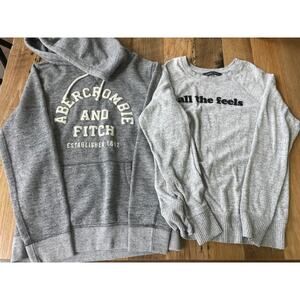 Abercrombie & Fitch Sweatshirts Hoodie Pullover Womens Sz Sm Lot of 2